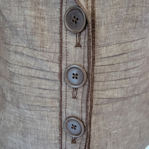 EUC Coldwater Creek 3/4 Sleeve Linen Blazer Size 4P - Picture 6 of 12